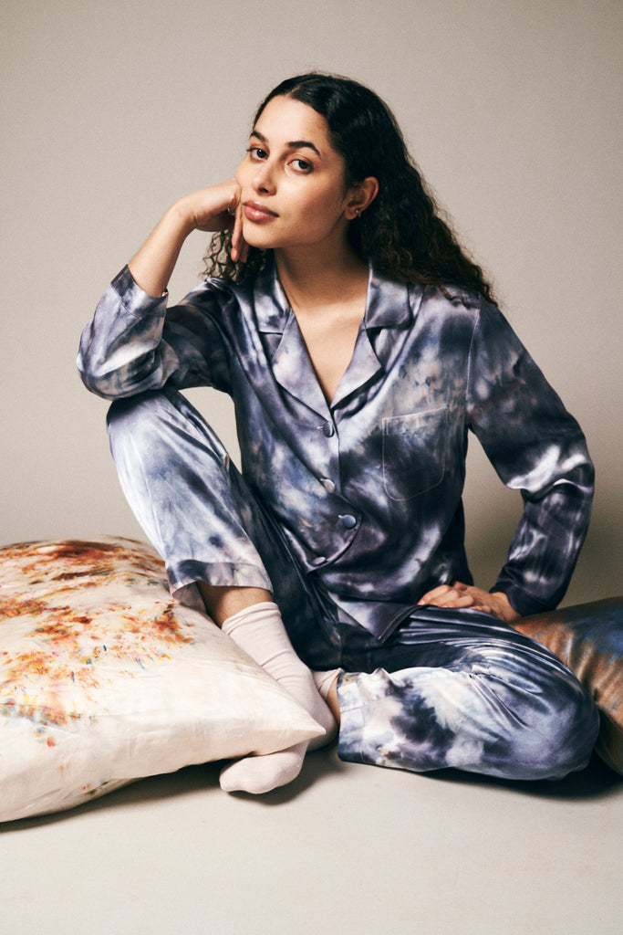 Silk Pajama Set - riverside tool & dye