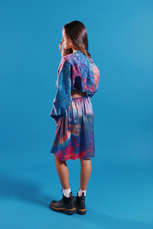 Silk Slip Skirt in Rainbow - riverside tool & dye