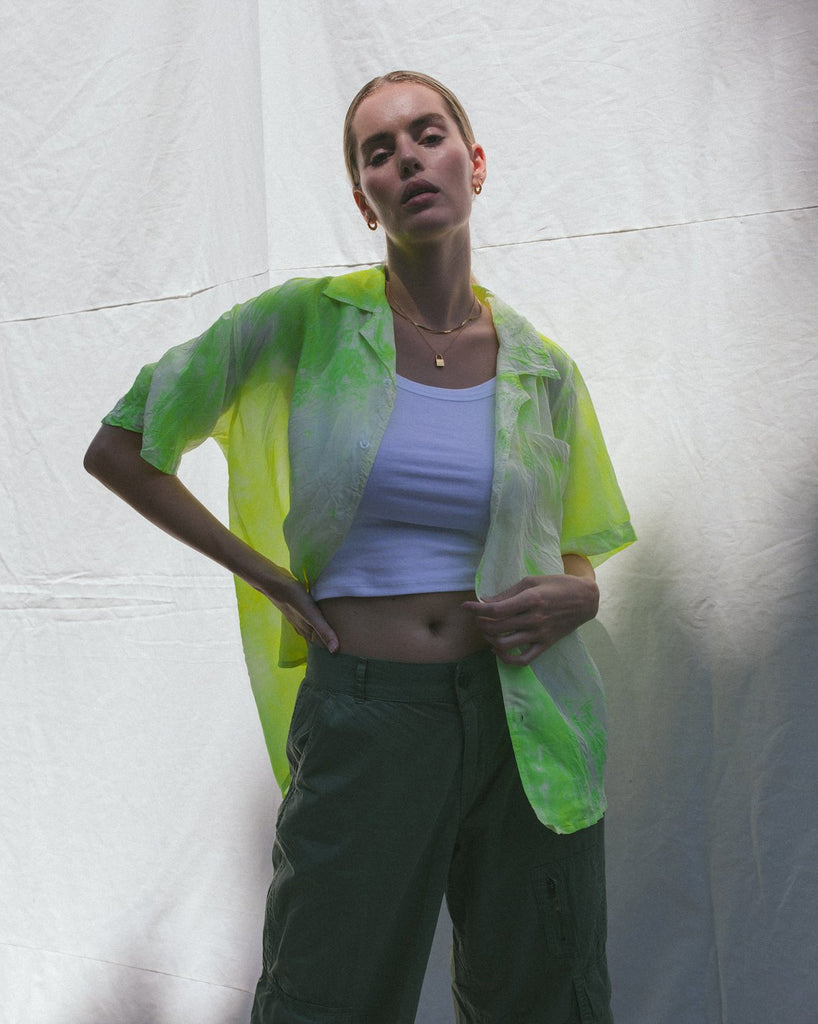 Silk Souvenir Shirt - riverside tool & dye