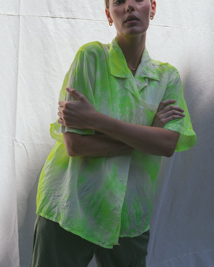 Silk Souvenir Shirt - riverside tool & dye