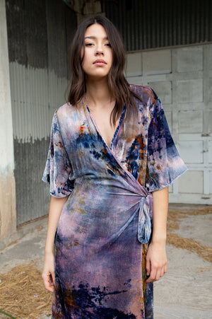 Simone Wrap in Velvet - riverside tool & dye