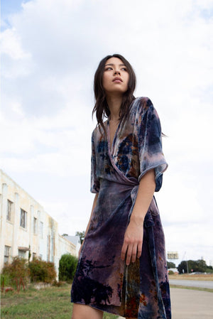 Simone Wrap in Velvet - riverside tool & dye