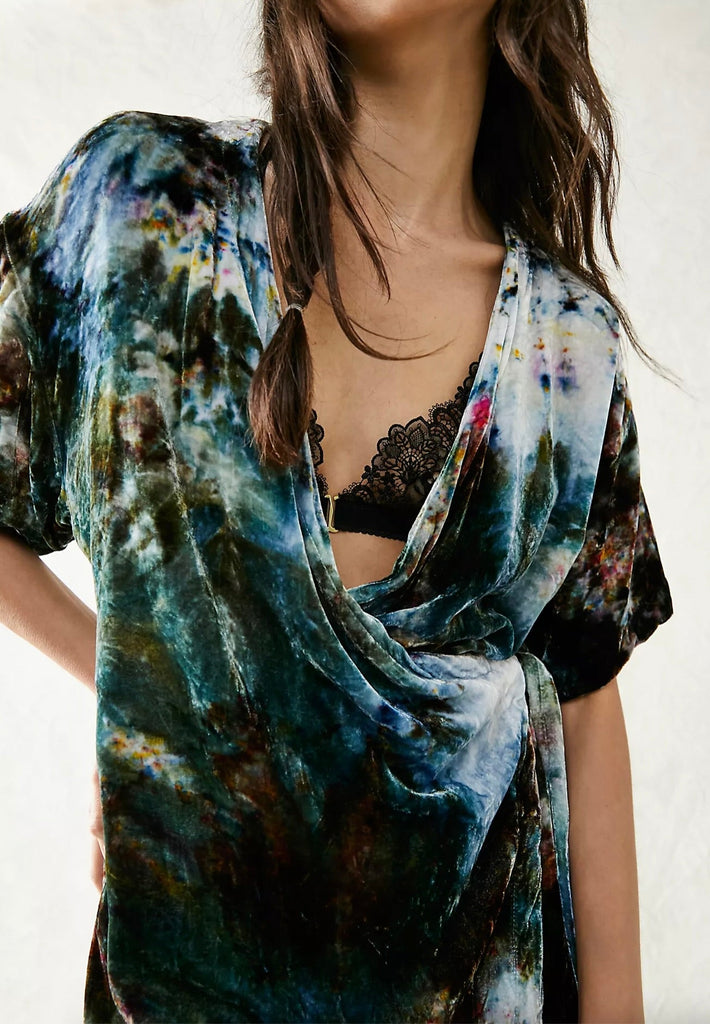 Simone Wrap in Velvet Waterlily - riverside tool & dye