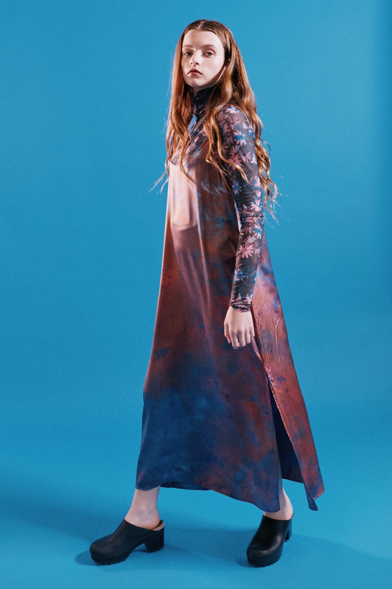 Slip Dress in Marou - riverside tool & dye