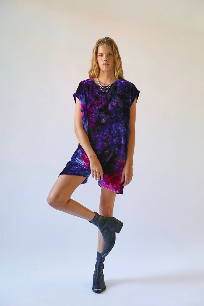 Velvet Romper in Disco - riverside tool & dye