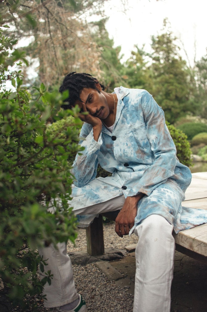 Vintage Linen Trench Coat - riverside tool & dye