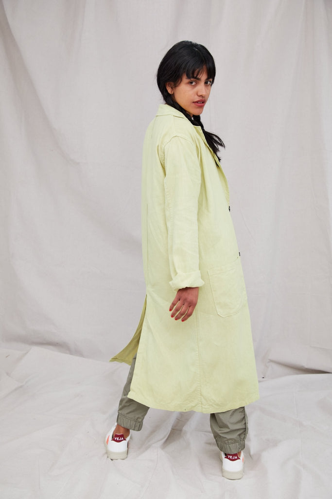 Vintage Linen Trench Coat - riverside tool & dye