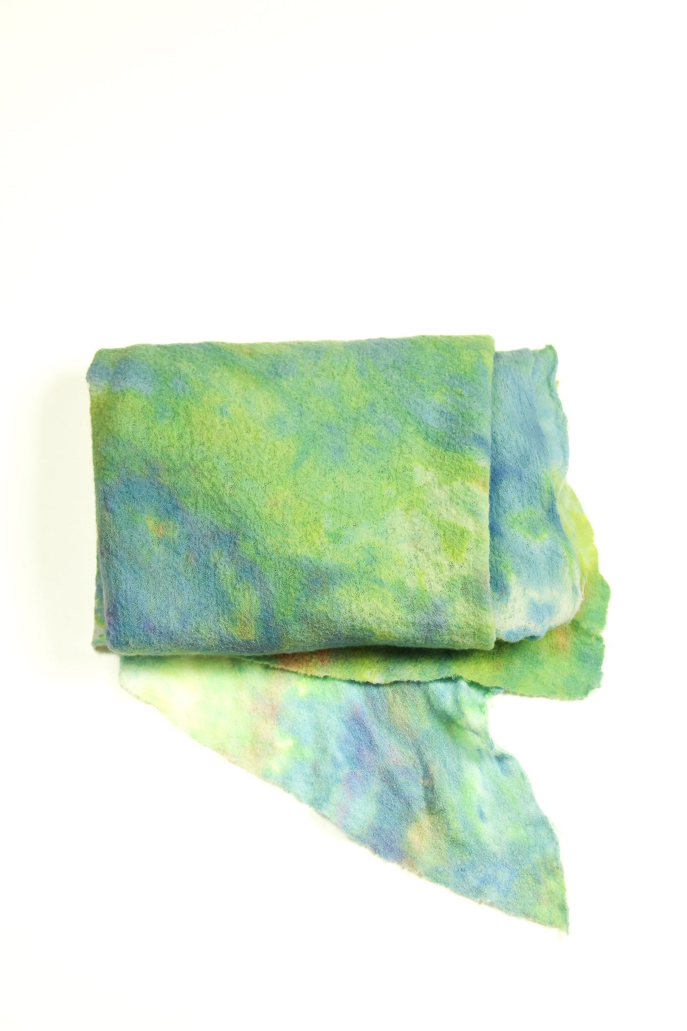 Wool Gauze Scarf in Green - riverside tool & dye