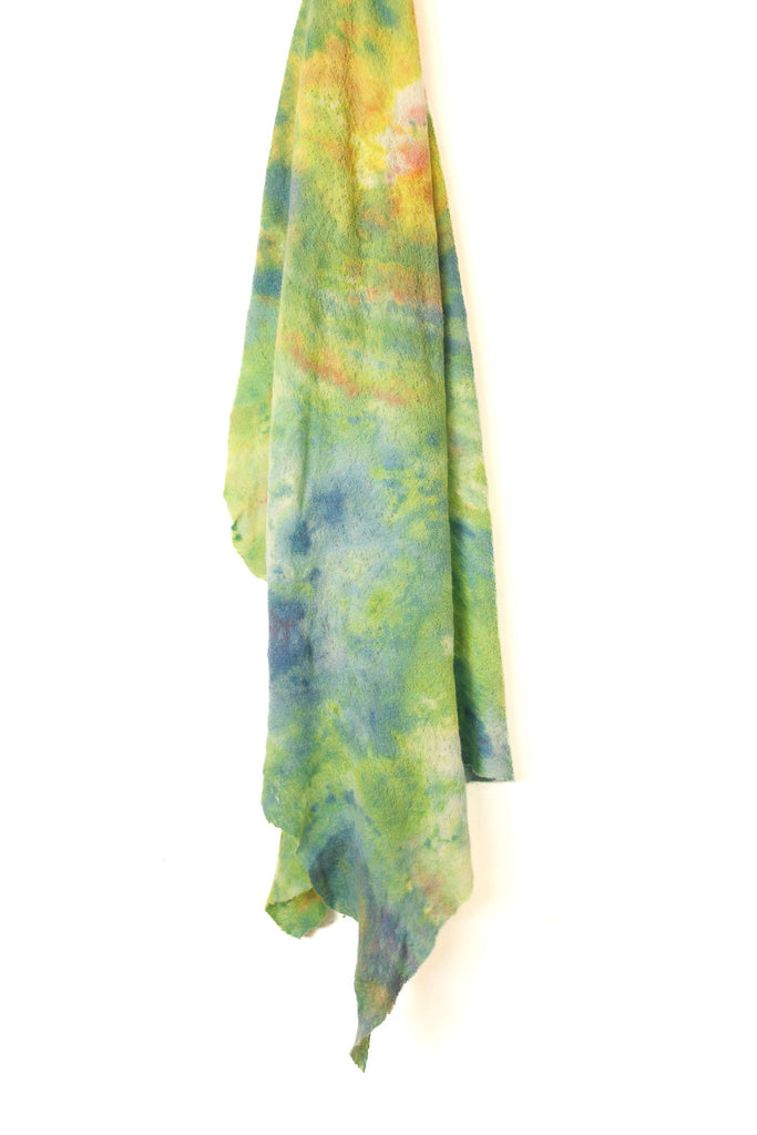 Wool Gauze Scarf in Green - riverside tool & dye