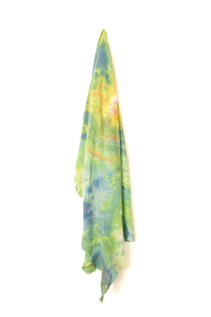 Wool Gauze Scarf in Green - riverside tool & dye