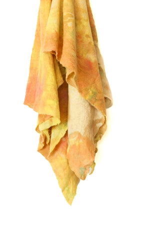 Wool Gauze Scarf in Orange - riverside tool & dye